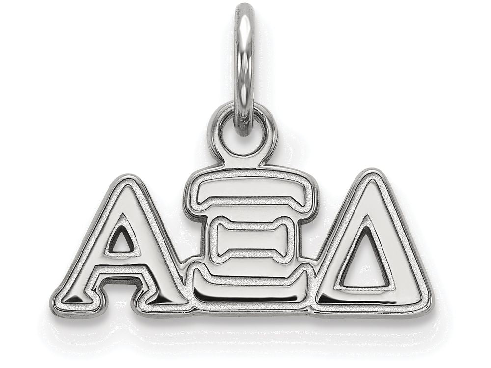 LogoArt Sterling Silver Alpha Xi Delta Extra Small Pendant Necklace