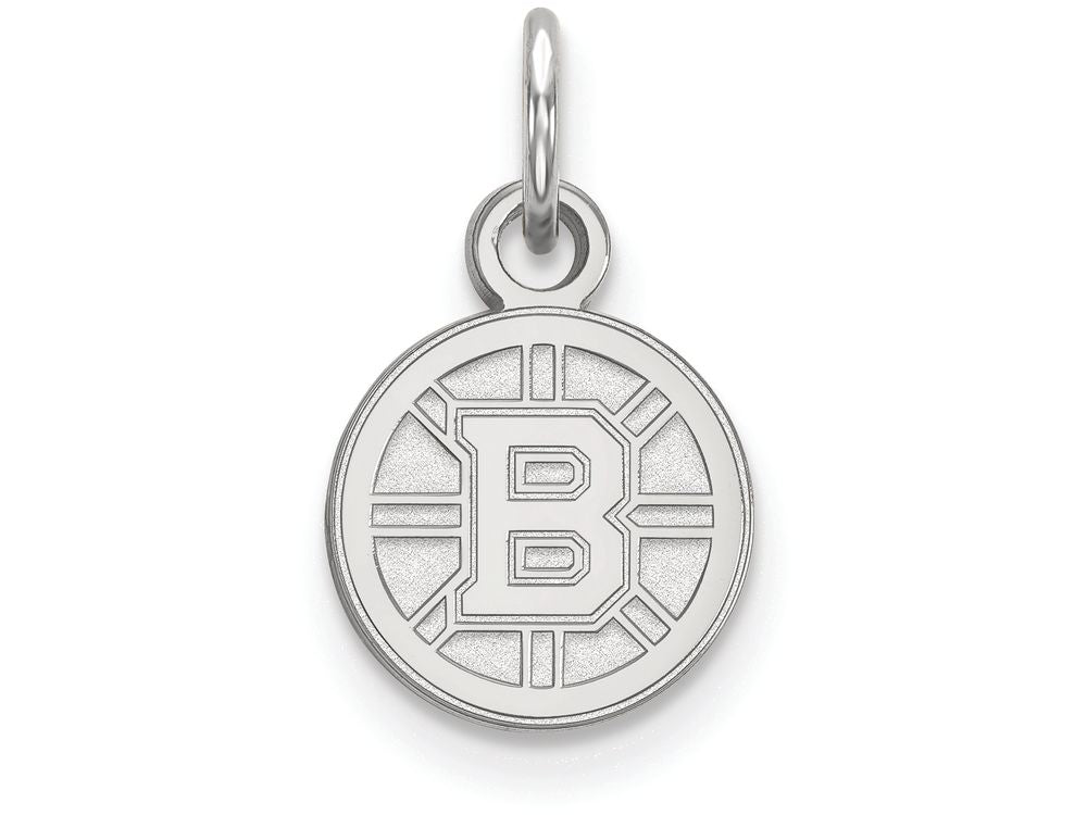 LogoArt Sterling Silver Boston Bruins Xs Pendant Necklace
