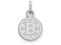 LogoArt Sterling Silver Boston Bruins Xs Pendant Necklace