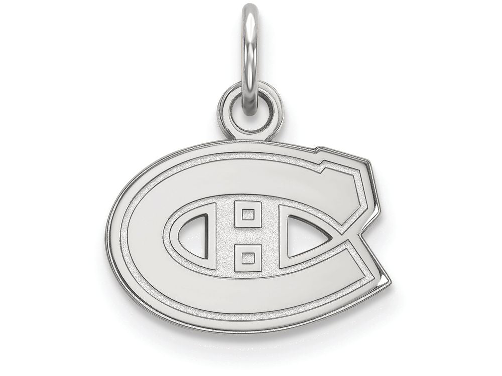 LogoArt Sterling Silver Montreal Canadiens Xs Pendant Necklace