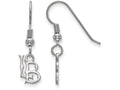 Logoart 925 Sterling Silver California State University, Long Beach Extra Small Wire Dangle Earrings