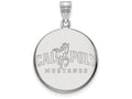 Logoart 925 Sterling Silver California Polytechnic State U Large Disc Pendant