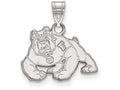 LogoArt Sterling Silver California State University Fresno Small Pendant Necklace