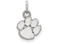 LogoArt Sterling Silver Clemson University Xs Pendant Necklace