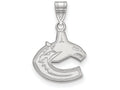 LogoArt Sterling Silver Vancouver Canucks Small Pendant Necklace