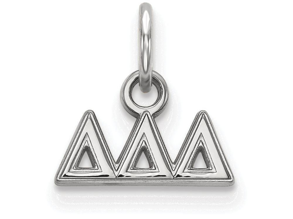 LogoArt Sterling Silver Delta Delta Delta Extra Small Pendant Necklace