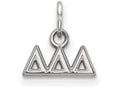 LogoArt Sterling Silver Delta Delta Delta Extra Small Pendant Necklace