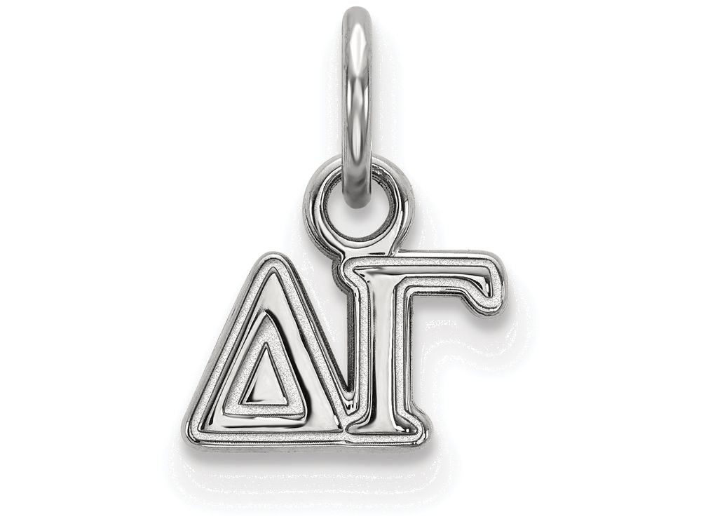 LogoArt Sterling Silver Delta Gamma Extra Small Pendant Necklace