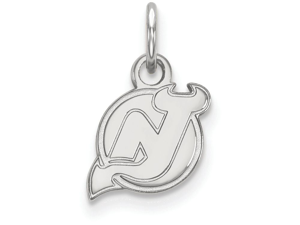 LogoArt Sterling Silver New Jersey Devils Xs Pendant Necklace