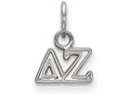LogoArt Sterling Silver Delta Zeta Extra Small Pendant Necklace