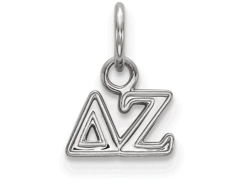 LogoArt Sterling Silver Delta Zeta Extra Small Pendant Necklace