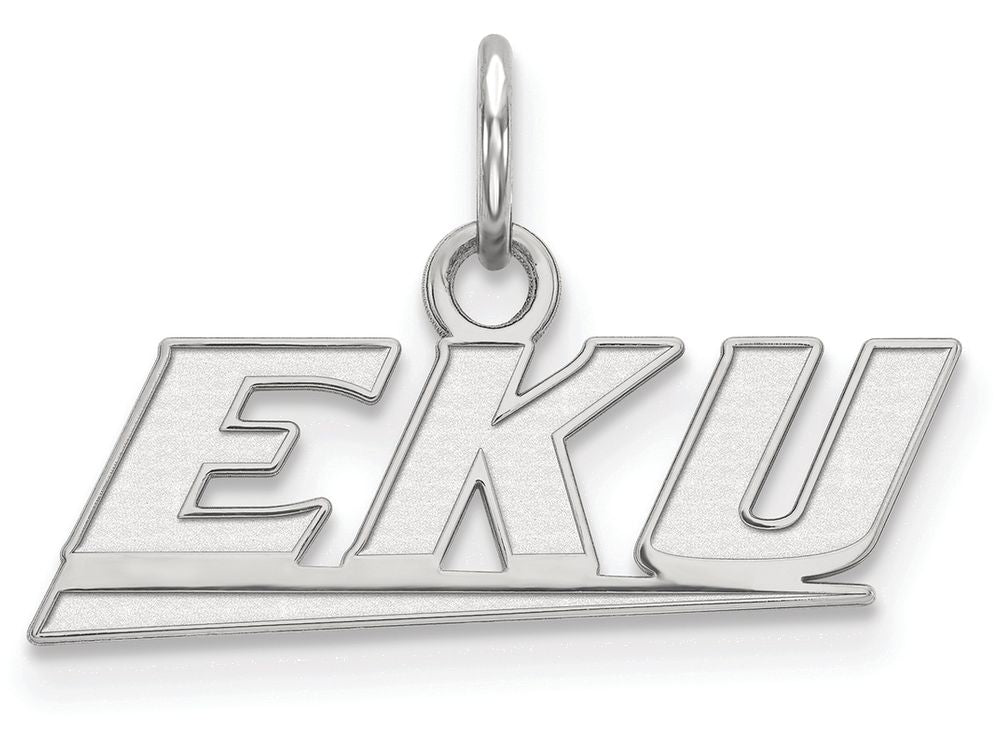 LogoArt Sterling Silver Eastern Kentucky University Xs Pendant Necklace