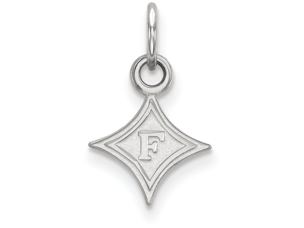 LogoArt Sterling Silver Furman University Xs Pendant Necklace