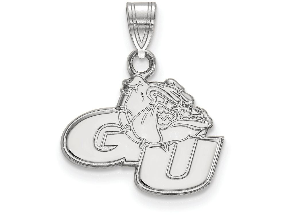 LogoArt Sterling Silver Gonzaga University Small Pendant Necklace