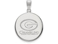 Logoart 925 Sterling Silver Grambling State University Large Disc Pendant