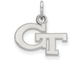 LogoArt Sterling Silver Georgia Institute Of Technology Xs Pendant Necklace