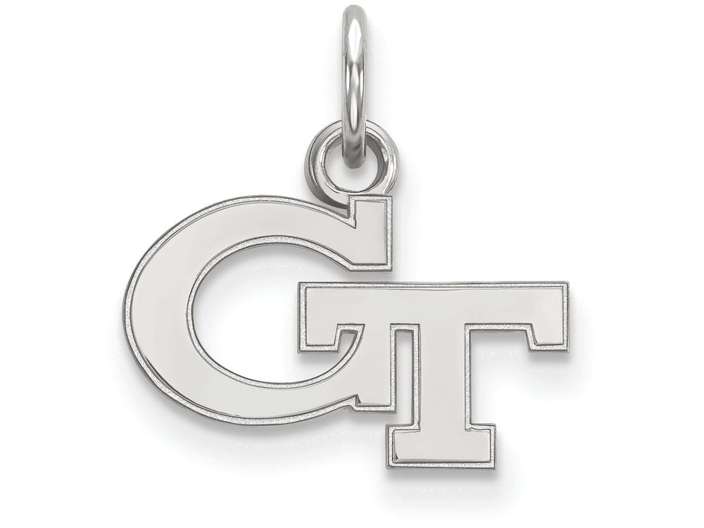 LogoArt Sterling Silver Georgia Institute Of Technology Xs Pendant Necklace