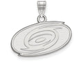 LogoArt Sterling Silver Carolina Hurricanes Small Pendant Necklace