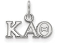 LogoArt Sterling Silver Kappa Alpha Theta Extra Small Pendant Necklace