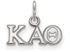 LogoArt Sterling Silver Kappa Alpha Theta Extra Small Pendant Necklace