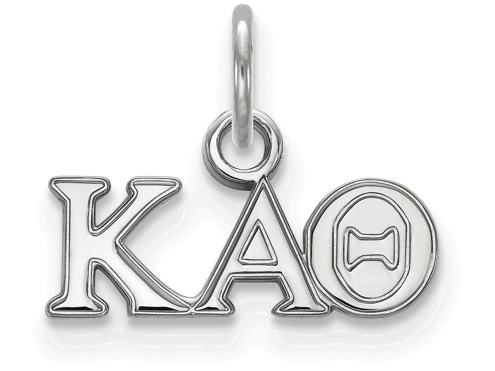 LogoArt Sterling Silver Kappa Alpha Theta Extra Small Pendant Necklace