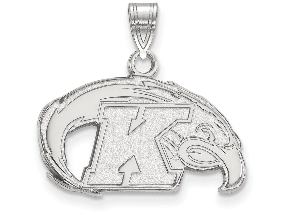 LogoArt Sterling Silver Kent State University Small Pendant Necklace
