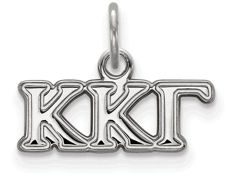 LogoArt Sterling Silver Kappa Kappa Gamma Extra Small Pendant Necklace