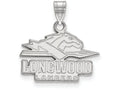 LogoArt Sterling Silver Longwood University Small Pendant Necklace