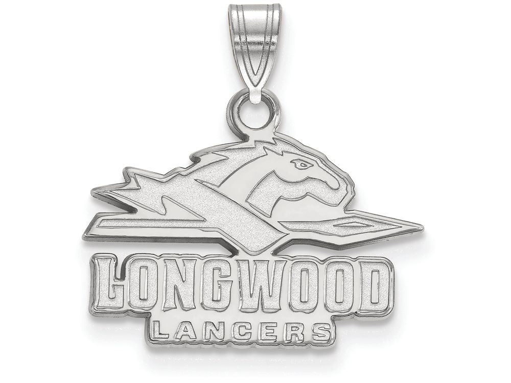 LogoArt Sterling Silver Longwood University Small Pendant Necklace