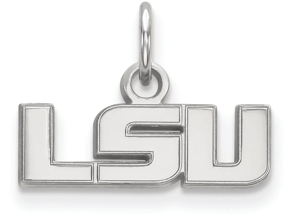 LogoArt Sterling Silver Louisiana State University Xs Pendant Necklace