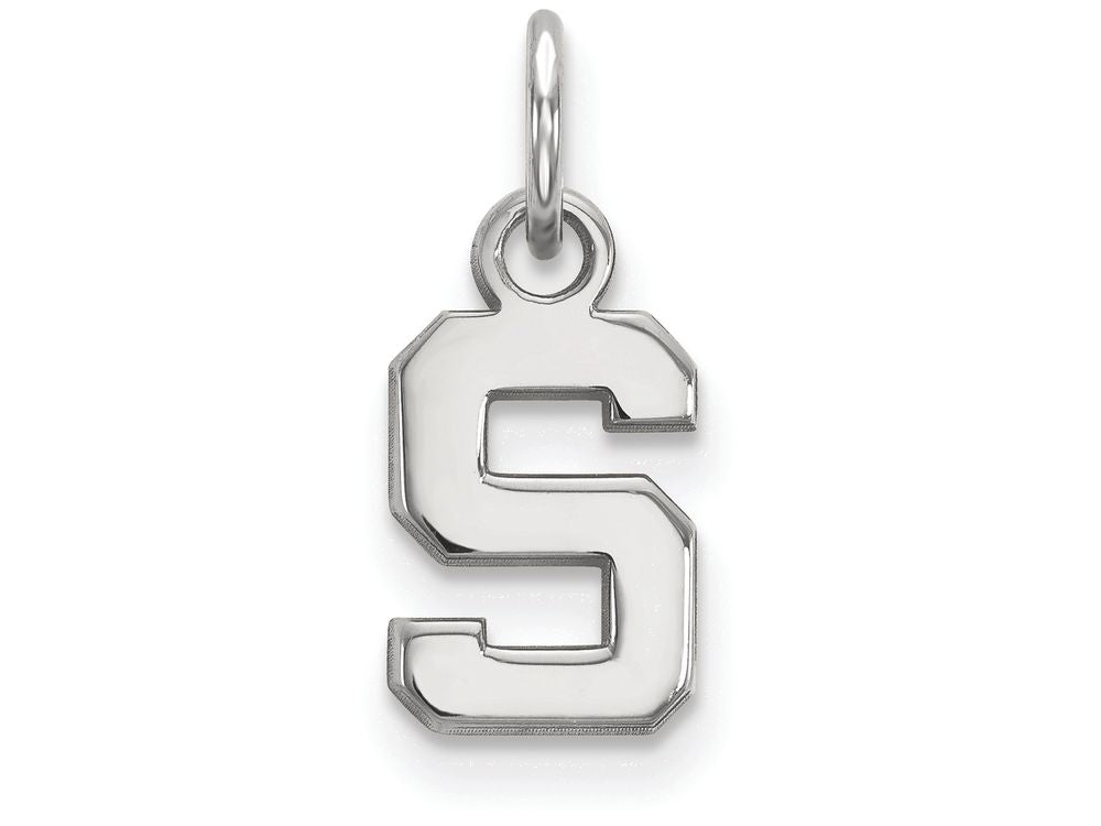 LogoArt Sterling Silver Michigan State University Xs Pendant Necklace