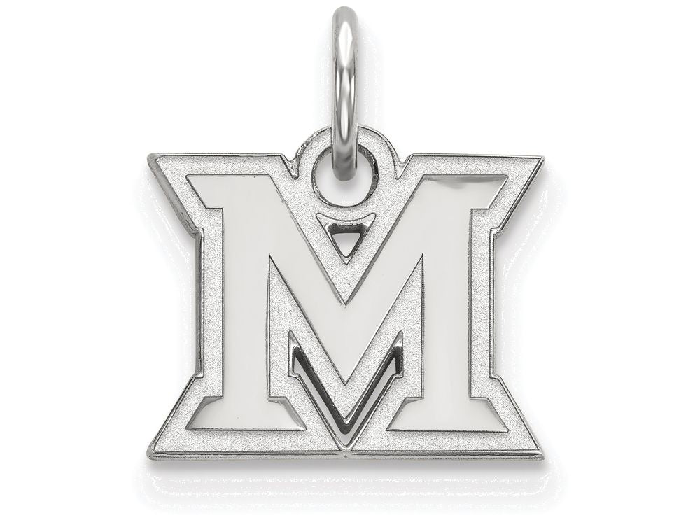 LogoArt Sterling Silver Miami University Xs Pendant Necklace
