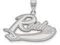 LogoArt Sterling Silver Mt Union College Large Pendant Necklace