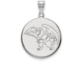 LogoArt Sterling Silver Missouri Western State University Large Disc Pendant Necklace