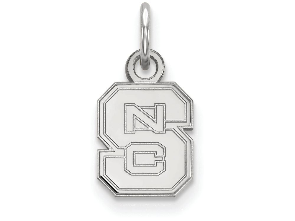 LogoArt Sterling Silver North Carolina State University Xs Pendant Necklace