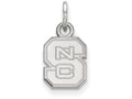 LogoArt Sterling Silver North Carolina State University Xs Pendant Necklace