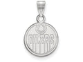 LogoArt Sterling Silver Edmonton Oilers Small Pendant Necklace