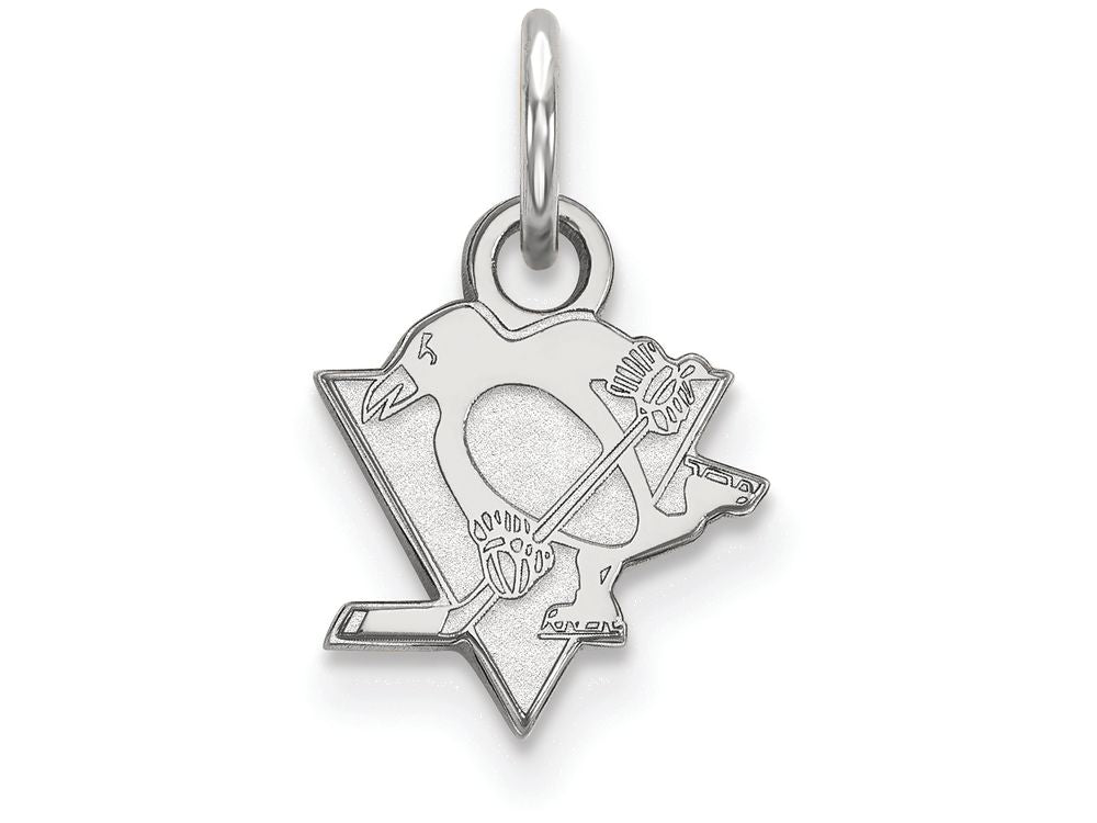 LogoArt Sterling Silver Pittsburgh Penguins Xs Pendant Necklace
