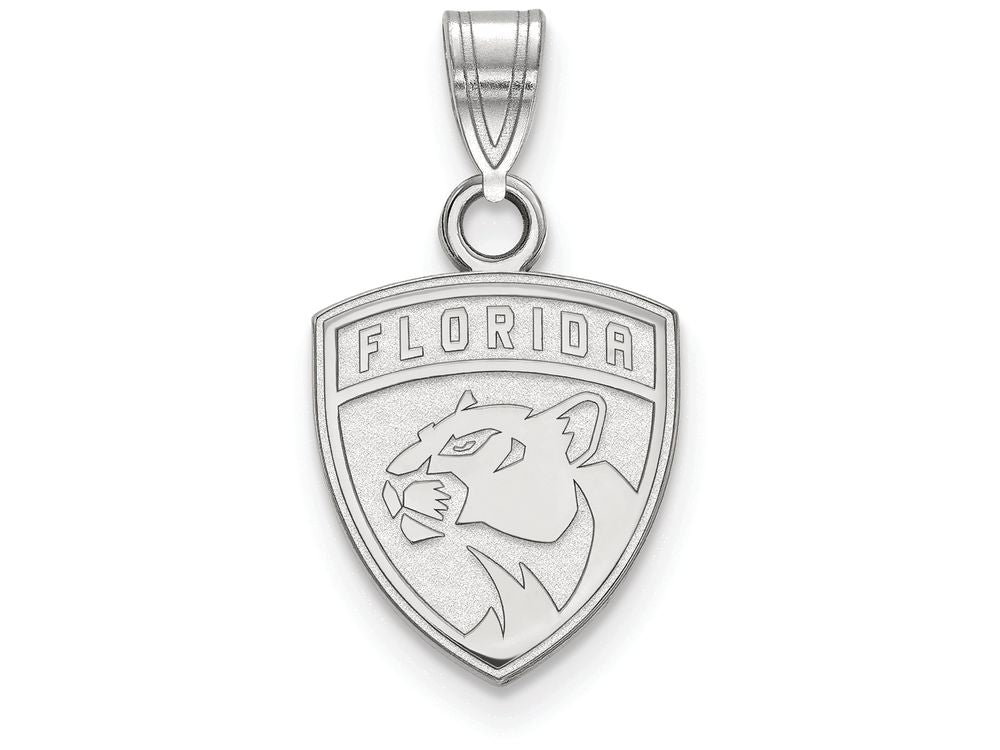 LogoArt Sterling Silver Florida Panthers Small Pendant Necklace