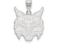 LogoArt Sterling Silver Quinnipiac University Large Pendant Necklace