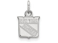 LogoArt Sterling Silver New York Rangers Xs Pendant Necklace