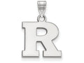 LogoArt Sterling Silver Rutgers Small Pendant Necklace