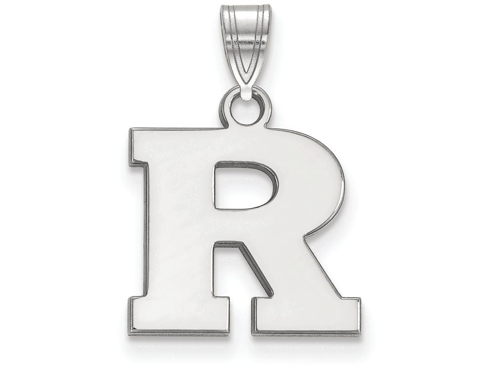 LogoArt Sterling Silver Rutgers Small Pendant Necklace