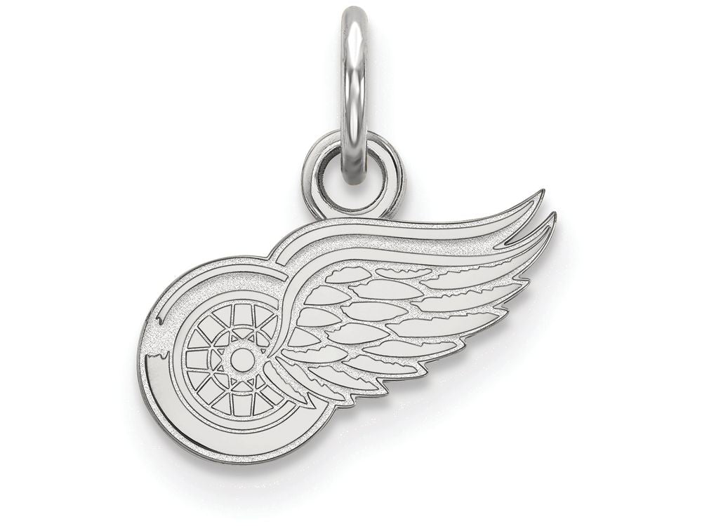 LogoArt Sterling Silver Detroit Red Wings Xs Pendant Necklace