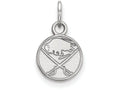 LogoArt Sterling Silver Buffalo Sabres Xs Pendant Necklace