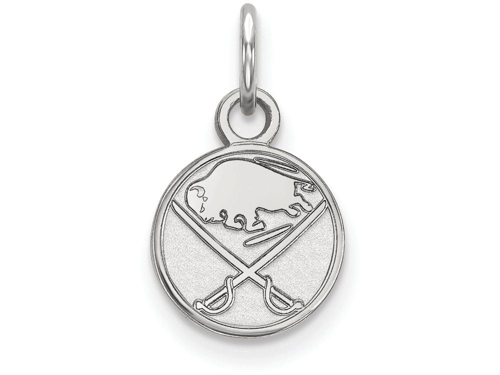 LogoArt Sterling Silver Buffalo Sabres Xs Pendant Necklace