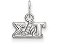 LogoArt Sterling Silver Sigma Delta Tau Extra Small Pendant Necklace