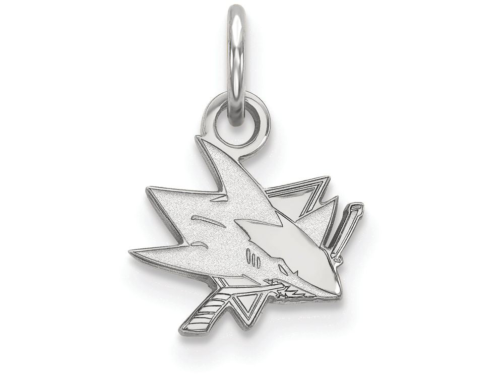 LogoArt Sterling Silver San Jose Sharks Xs Pendant Necklace