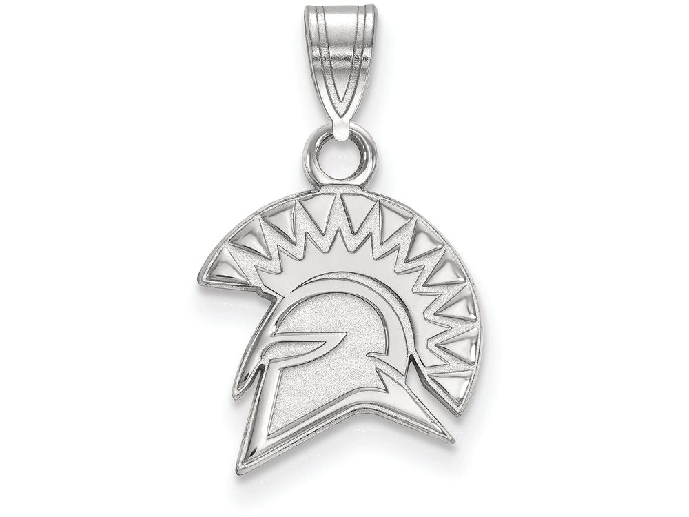 LogoArt Sterling Silver San Jose State University Small Pendant Necklace