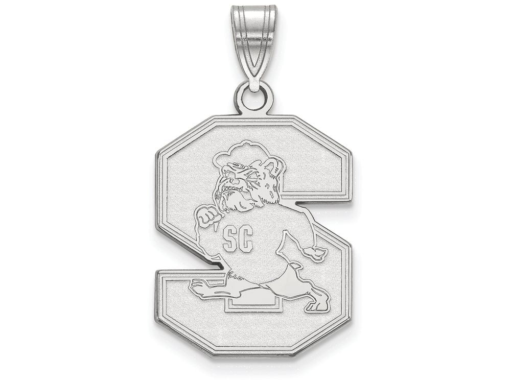 LogoArt Sterling Silver South Carolina State University Large Pendant Necklace